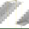 Mexen Exo cabine de douche pivotante 85 x 85 cm, transparent, or - 8181-085-085-50-00