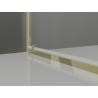 Mexen Exo cabine de douche pivotante 95 x 90 cm, transparent, dorée - 8181-095-090-50-00