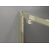 Mexen Exo cabine de douche pivotante 95 x 90 cm, transparent, dorée - 8181-095-090-50-00