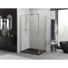 Mexen Exo cabine de douche pivotante 95 x 90 cm, transparent, dorée - 8181-095-090-50-00