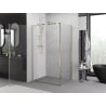 Mexen Exo cabine de douche pivotante 95 x 90 cm, transparent, dorée - 8181-095-090-50-00