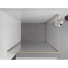 Mexen Exo cabine de douche pivotante 95 x 90 cm, transparent, dorée - 8181-095-090-50-00