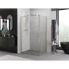 Mexen Exo cabine de douche pivotante 75 x 95 cm, transparente, or - 8181-075-095-50-00