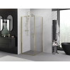 Mexen Exo-B cabine de douche pivotante 80 x 80 cm, transparente, dorée - 817-080-080-50-00