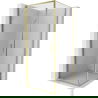 Mexen Exo cabine de douche pivotante 85 x 85 cm, transparent, or - 817-085-085-50-00