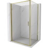 Mexen Exo-B cabine de douche pivotante 70 x 95 cm, transparent, or - 817-070-095-50-00