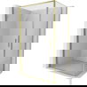 Mexen Exo cabine de douche ouvrante 70 x 100 cm, transparent, or - 817-070-100-50-00