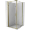 Mexen Exo-B cabine de douche pivotante 100 x 100 cm, transparent, dorée - 817-100-100-50-00