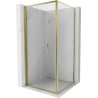 Mexen Exo-F cabine de douche pliante 70 x 70 cm, transparente, dorée - 816-070-070-50-00