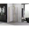Mexen Exo-F cabine de douche pliante 70 x 70 cm, transparente, dorée - 816-070-070-50-00