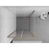 Mexen Exo-F cabine de douche pliante 70 x 70 cm, transparente, dorée - 816-070-070-50-00