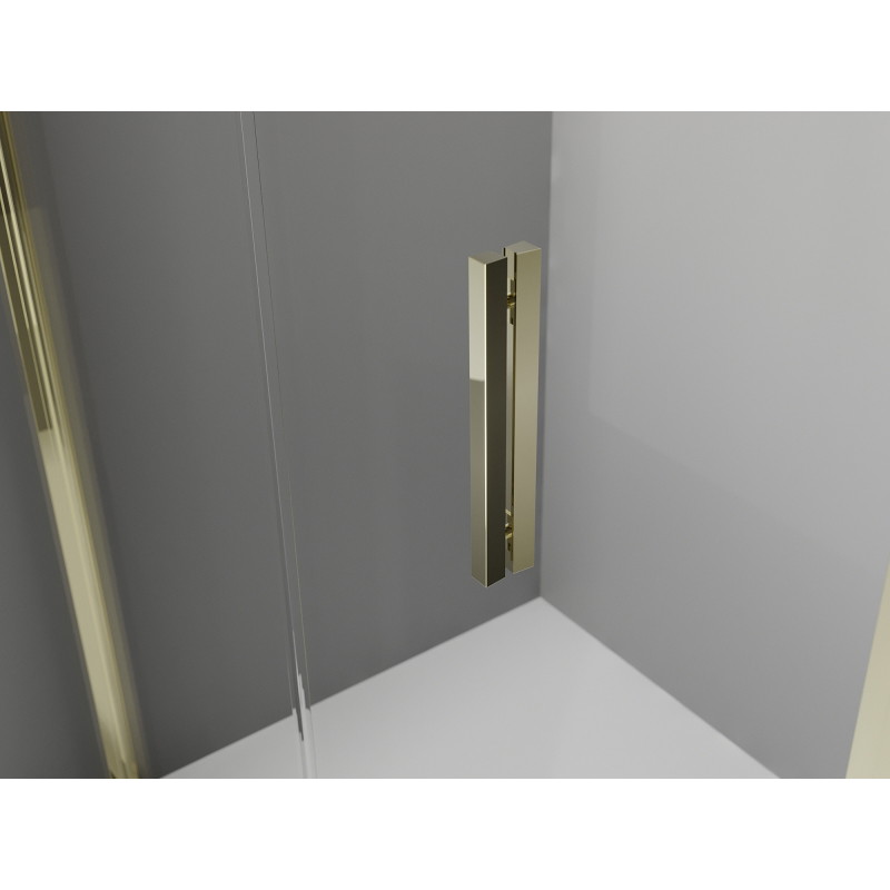 Mexen Exo-F cabine de douche pliante 70 x 70 cm, transparente, dorée - 816-070-070-50-00