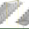 Mexen Exo cabine de douche pliante 90 x 70 cm, transparente, dorée - 816-090-070-50-00