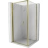 Mexen Exo cabine de douche pliante 75 x 75 cm, transparent, dorée - 816-075-075-50-00