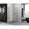 Mexen Exo cabine de douche pliante 75 x 75 cm, transparent, dorée - 816-075-075-50-00
