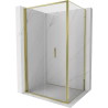 Mexen Exo-F cabine de douche pliante 85 x 75 cm, transparente, or - 816-085-075-50-00