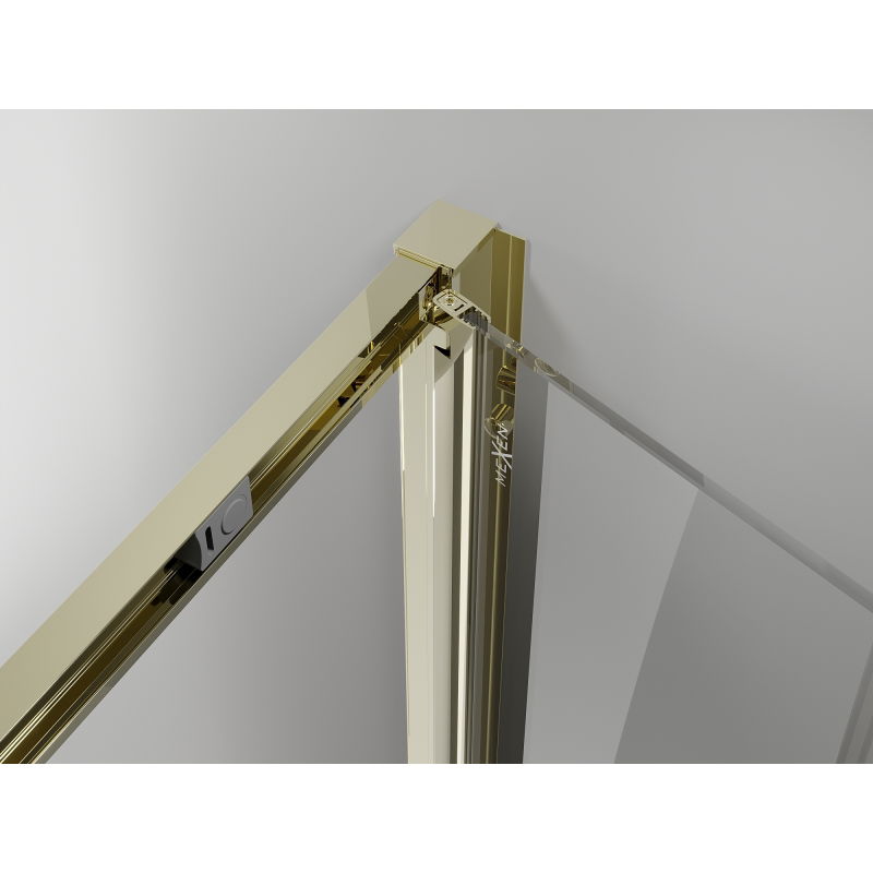 Mexen Exo cabine de douche pliante 75 x 95 cm, transparente, or - 816-075-095-50-00