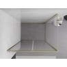 Mexen Exo-F cabine de douche pliante 75 x 100 cm, transparente, dorée - 816-075-100-50-00