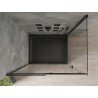Mexen Omega cabine de douche coulissante 100 x 80 cm, transparente, noire + receveur Flat, noir - 825-100-080-70-00-4070B