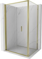 Mexen Exo-F cabine de douche pliante 90 x 100 cm, transparente, dorée - 816-090-100-50-00
