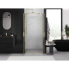 Mexen Exo-B Duo portes de douche doubles à battant 70 cm, transparent, doré - 814-070-000-50-00