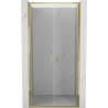 Mexen Exo-B Duo porte de douche double battante 90 cm, transparent, dorée - 814-090-000-50-00