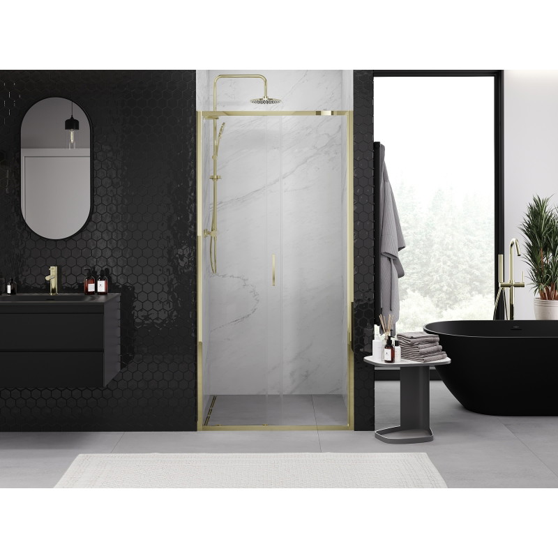 Mexen Exo-S porte de douche coulissante 105 cm, transparent, doré - 8151-105-000-50-00