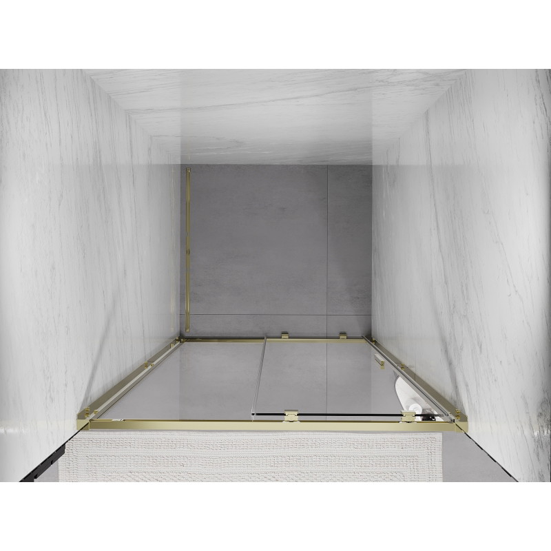 Mexen Exo-S porte de douche coulissante 110 cm, transparent, doré - 8151-110-000-50-00