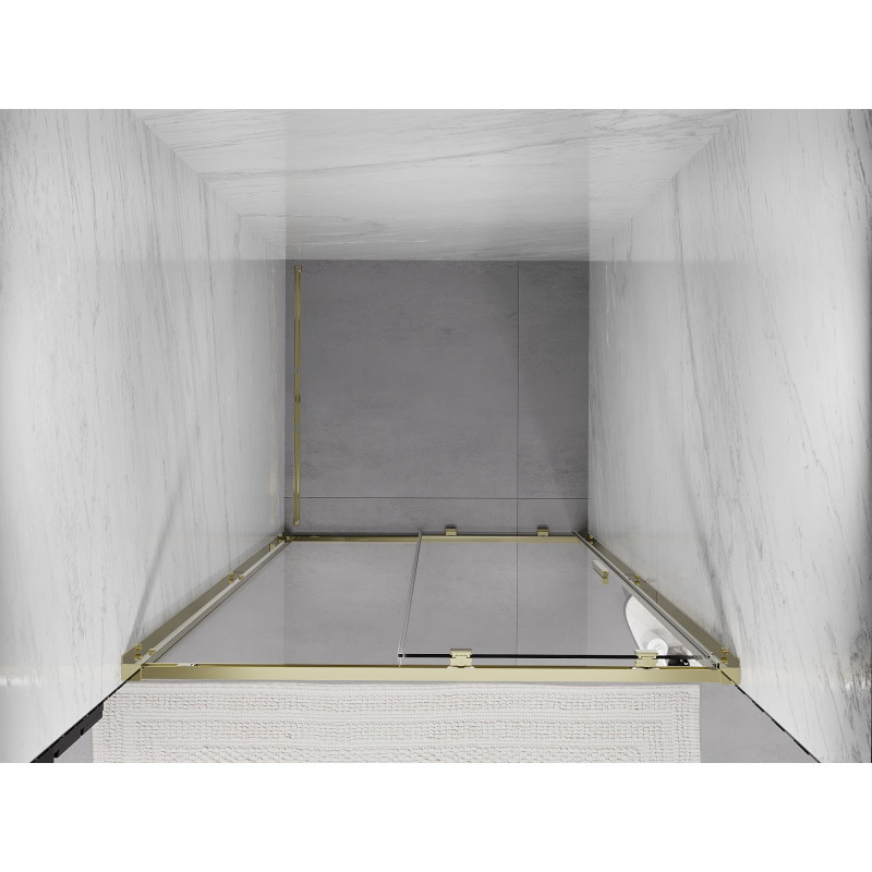 Mexen Exo porte de douche coulissante 115 cm, transparent, doré - 8151-115-000-50-00