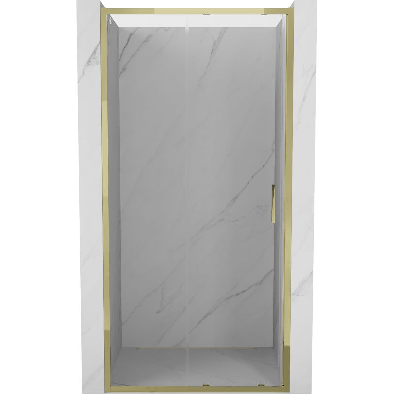 Mexen Exo portes de douche coulissantes 125 cm, transparent, dorées - 8151-125-000-50-00