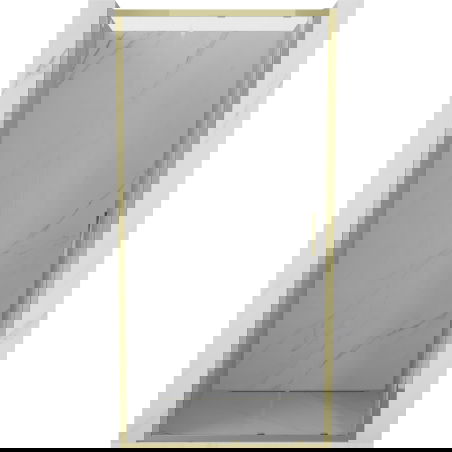 Mexen Exo porte de douche coulissante 125 cm, transparent, doré - 8151-125-000-50-00