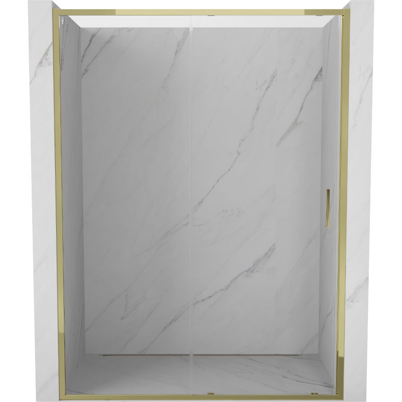 Mexen Exo porte de douche coulissante 140 cm, transparente, dorée - 8151-140-000-50-00