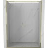 Mexen Exo portes de douche coulissantes doubles 130 cm, transparent, doré - 8152-130-000-50-00