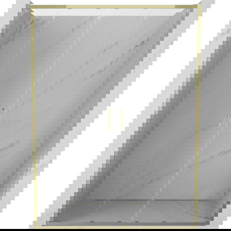 Mexen Exo porte de douche double coulissante 140 cm, transparent, doré - 8152-140-000-50-00