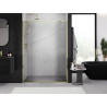 Mexen Exo-S Duo portes de douche doubles coulissantes 150 cm, transparentes, dorées - 8152-150-000-50-00
