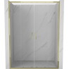 Mexen Exo-S Duo porte de douche double coulissante 160 cm, transparente, dorée - 8152-160-000-50-00