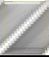 Mexen Exo porte de douche double coulissante 160 cm, transparent, dorée - 8152-160-000-50-00