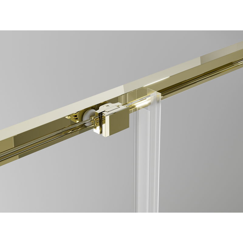 Mexen Exo porte de douche double coulissante 160 cm, transparent, dorée - 8152-160-000-50-00