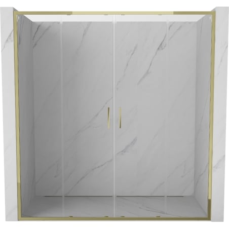 Mexen Exo porte de douche double coulissante 170 cm, transparent, doré - 8152-170-000-50-00