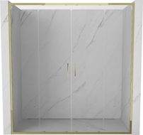 Mexen Exo-S Duo portes de douche doubles coulissantes 170 cm, transparent, doré - 8152-170-000-50-00