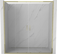 Mexen Exo porte de douche double coulissante 180 cm, transparent, or - 8152-180-000-50-00