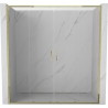 Mexen Exo-S Duo portes de douche coulissantes doubles 200 cm, transparentes, dorées - 8152-200-000-50-00