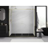 Mexen Exo-S Duo portes de douche coulissantes doubles 200 cm, transparentes, dorées - 8152-200-000-50-00
