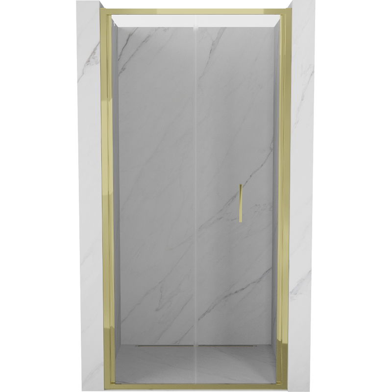 Mexen Exo porte de douche pliante 60 cm, transparent, doré - 816-060-000-50-00