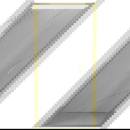 Mexen Exo porte de douche pliante 90 cm, transparentes, dorées - 816-090-000-50-00