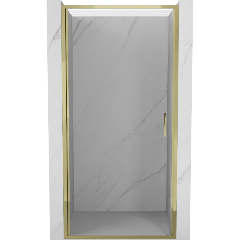 Mexen Exo porte de douche pivotante 65 cm, transparent, doré - 817-065-000-50-00