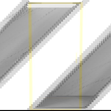 Mexen Exo porte de douche pivotante 80 cm, transparent, doré - 817-080-000-50-00