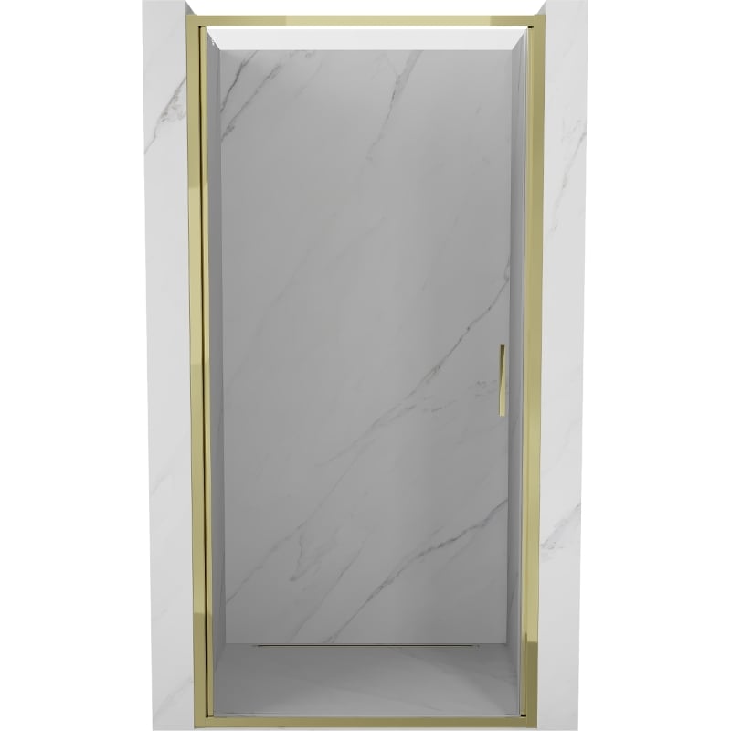 Mexen Exo-B porte de douche pivotante 85 cm, transparent, or - 817-085-000-50-00