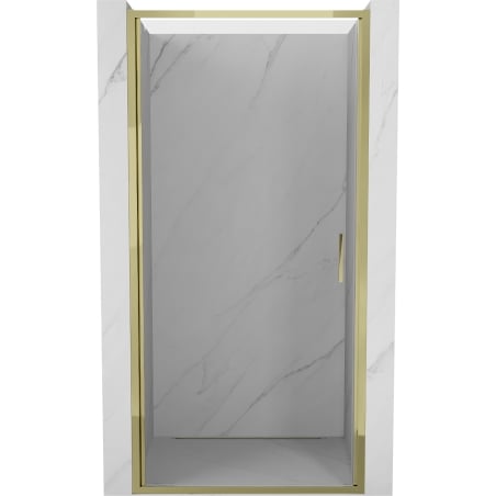 Mexen Exo-B porte de douche pivotante 85 cm, transparent, or - 817-085-000-50-00