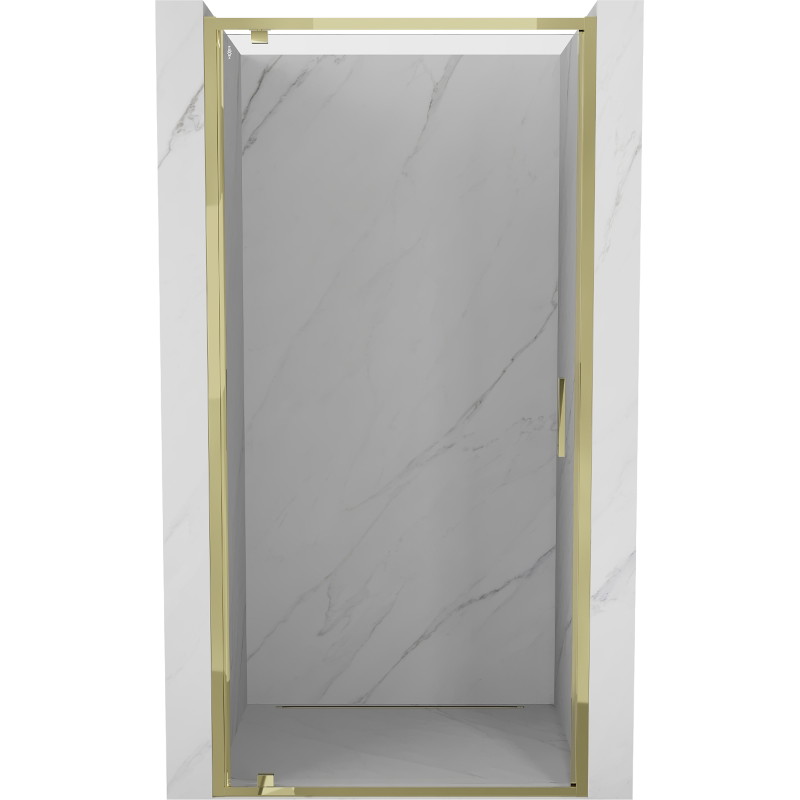Mexen Exo-BR porte de douche pivotante 75 cm, transparente, dorée - 8181-075-000-50-00